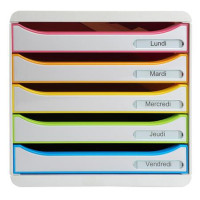 Irattároló, műanyag, 5 fiókos, EXACOMPTA "Big-Box Plus Blackoffice Iderama" Irattároló, műanyag, 5 fiókos, EXACOMPTA "Big-Box Plus Blackoffice Iderama"