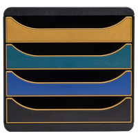 Irattároló, műanyag, 4 fiókos, EXACOMPTA "Big-Box Neo Deco" Irattároló, műanyag, 4 fiókos, EXACOMPTA "Big-Box Neo Deco"