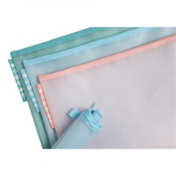 Rendszerező tasak, cipzáras, hálós, A4, EXACOMPTA "Chromaline Pastel", vegyes színek Rendszerező tasak, cipzáras, hálós, A4, EXACOMPTA "Chromaline Pastel", vegyes színek