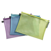 Rendszerező tasak, cipzáras, hálós, A4, EXACOMPTA "Pop`NCo", vegyes Rendszerező tasak, cipzáras, hálós, A4, EXACOMPTA "Pop`NCo", vegyes