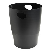 Papírkosár, 15 liter, PP, EXACOMPTA "Ecobin Economy", fekete