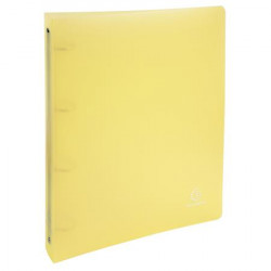 Gyűrűs könyv, 4 gyűrű, 40 mm, A4, EXACOMPTA, pasztell sárga Gyűrűs könyv, 4 gyűrű, 40 mm, A4, EXACOMPTA, pasztell sárga