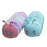 Tolltartó, cipzáras, szőrme-szilikon, EXACOMPTA "Caterpillar", vegyes színek Tolltartó, cipzáras, szőrme-szilikon, EXACOMPTA "Caterpillar", vegyes színek