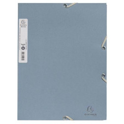 Gumis mappa, prespán, A4, 15 mm, EXACOMPTA, "Autentik", szürkéskék Gumis mappa, prespán, A4, 15 mm, EXACOMPTA, "Autentik", szürkéskék