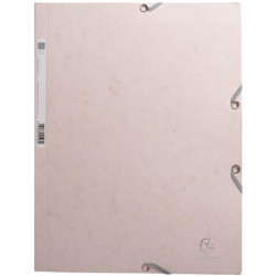 Gumis mappa, prespán, A4, EXACOMPTA "Skandi", nude