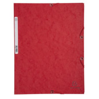 Gumis mappa, prespán, A4, EXACOMPTA, piros Gumis mappa, prespán, A4, EXACOMPTA, piros