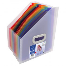 Harmonika iratpapucs, 265x325 mm, PP, 12 rekeszes, EXACOMPTA, színes Harmonika iratpapucs, 265x325 mm, PP, 12 rekeszes, EXACOMPTA, színes