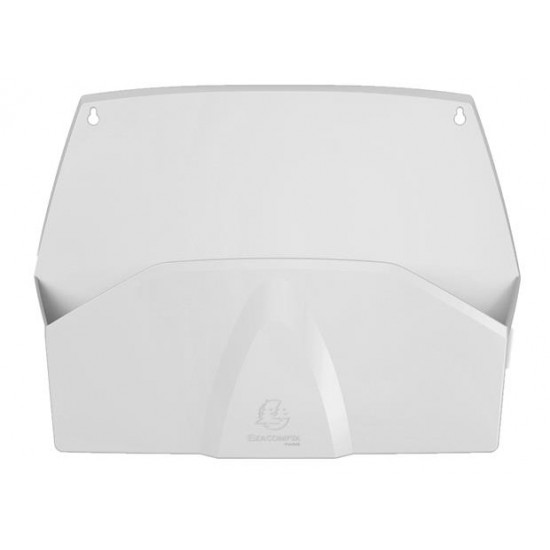 Fali rendszerező, 1 rekeszes, fekvő, 38,2x28,9x7,2 cm, EXACOMPTA "Autentik", fehér