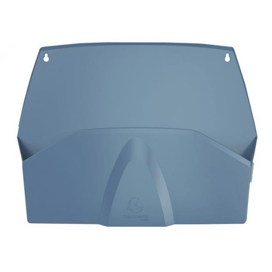 Fali rendszerező, 1 rekeszes, fekvő, 38,2x28,9x7,2 cm, EXACOMPTA "Autentik", kékesszürke