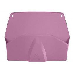 Fali rendszerező, 1 rekeszes, fekvő, 38,2x28,9x7,2 cm, EXACOMPTA "Autentik", rózsaszín