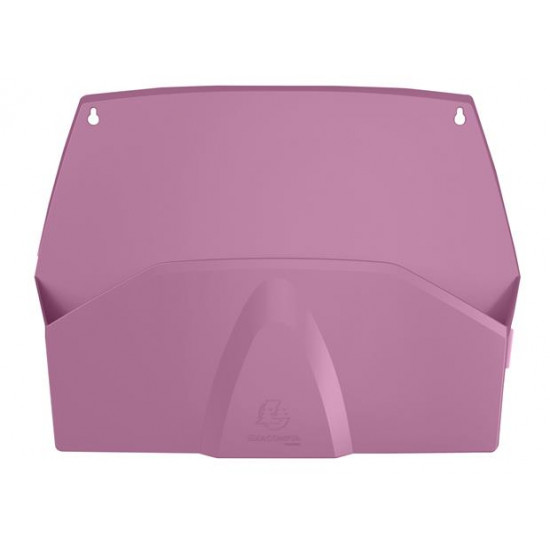 Fali rendszerező, 1 rekeszes, fekvő, 38,2x28,9x7,2 cm, EXACOMPTA "Autentik", rózsaszín