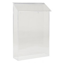 Katalógustartó, kültéri, tetővel, A4, álló, EXACOMPTA, áttetsző