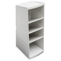 Asztali rendező, multifunkciós, 4 rekeszes, 8x23x11 cm, EXACOMPTA "Autentik", fehér