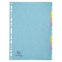 Regiszter, karton, A4, 12 részes, EXACOMPTA "Aquarel" Regiszter, karton, A4, 12 részes, EXACOMPTA "Aquarel"