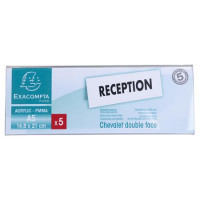 Névtábla tartó, asztali, 210x60x170 mm, EXACOMPTA