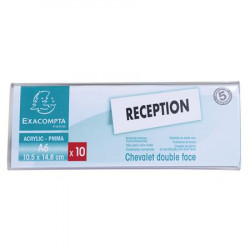 Névtábla tartó, asztali, 150x50x140 mm, EXACOMPTA