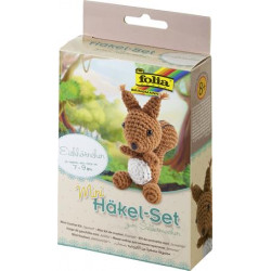Mini horgolókészlet, FOLIA, mókus