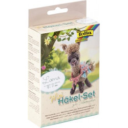 Mini horgolókészlet, FOLIA, láma