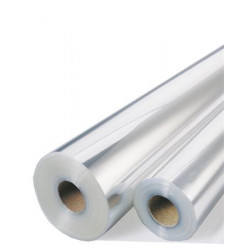 Ajándékcsomagoló fólia, átlátszó, 50 cm x 10 m, FOLIA