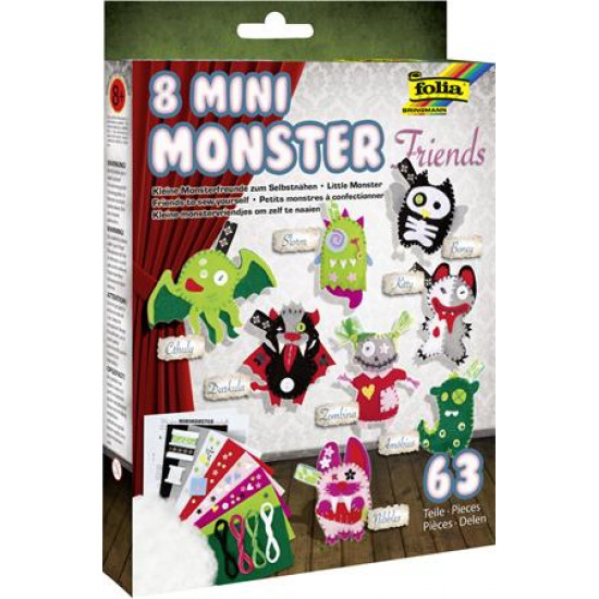 Kreatív filc varrókészlet, FOLIA "Mini Monster Friends"