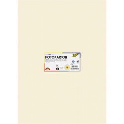Dekorkarton, 2 oldalas, 50x70 cm, 300 g, 10 lap, FOLIA, bézs