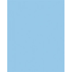 Dekorkarton, 2 oldalas, 50x70cm, 220 g, 10 lap, FOLIA, égszínkék