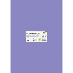 Dekorkarton, 2 oldalas, 50x70 cm, 300 g, 10 lap, FOLIA, ibolyakék