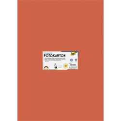 Dekorkarton, 2 oldalas, 50x70 cm, 300 g, 10 lap, FOLIA, narancssárga