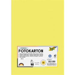 Dekorkarton, A4, 300 g, 50 lap, FOLIA, citromsárga Dekorkarton, A4, 300 g, 50 lap, FOLIA, citromsárga