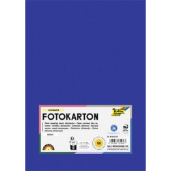 Dekorkarton, A4, 300 g, 50 lap, FOLIA, mélykék