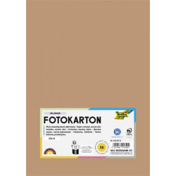Dekorkarton, A4, 300 g, 50 lap, FOLIA, világosbarna Dekorkarton, A4, 300 g, 50 lap, FOLIA, világosbarna