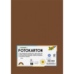 Dekorkarton, A4, 300 g, 50 lap, FOLIA, csokoládébarna Dekorkarton, A4, 300 g, 50 lap, FOLIA, csokoládébarna