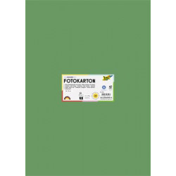 Dekorkarton, 2 oldalas, 50x70 cm, 300 g, 10 lap, FOLIA, mohazöld
