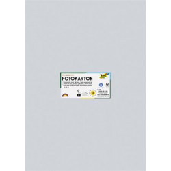 Dekorkarton, 2 oldalas, 50x70 cm, 300 g, 10 lap, FOLIA, halvány szürke