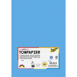 Színes papír, A4, 130 g, 100 lap, FOLIA, tengerkék