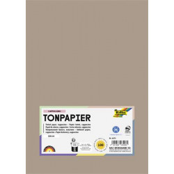 Színes papír, A4, 130 g, 100 lap, FOLIA, cappuccino