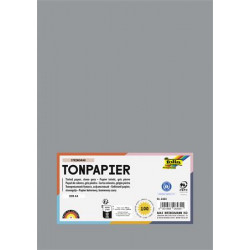 Színes papír, A4, 130 g, 100 lap, FOLIA, kőszürke