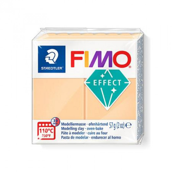 Gyurma, 57 g, égethető, FIMO "Effect", pasztellőszibarack