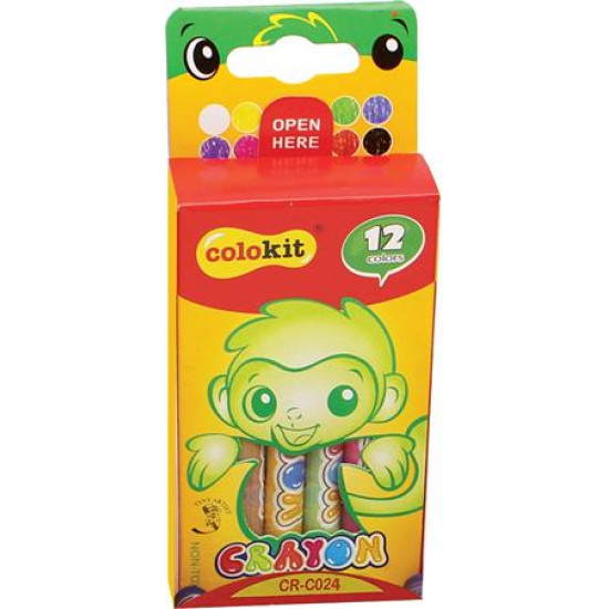 Zsírkréta, COLOKIT "Crayon", 12 különböző szín