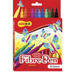 Filctoll készlet, COLOKIT "FibrePen", 12 különböző szín Filctoll készlet, COLOKIT "FibrePen", 12 különböző szín