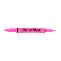 Szövegkiemelő, 1,0/4,0 mm, kétvégű, FLEXOFFICE "HL01", rózsaszín Szövegkiemelő, 1,0/4,0 mm, kétvégű, FLEXOFFICE "HL01", rózsaszín