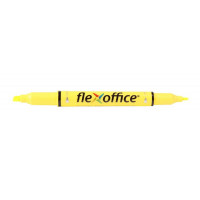 Szövegkiemelő, 1,0/4,0 mm, kétvégű, FLEXOFFICE "HL01", sárga Szövegkiemelő, 1,0/4,0 mm, kétvégű, FLEXOFFICE "HL01", sárga
