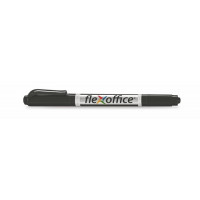 Alkoholos marker, 0,4/1,0 mm, kúpos, kétvégű, FLEXOFFICE "PM01", fekete Alkoholos marker, 0,4/1,0 mm, kúpos, kétvégű, FLEXOFFICE "PM01", fekete