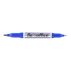 Alkoholos marker, 0,4/1,0 mm, kúpos, kétvégű, FLEXOFFICE "PM01", kék Alkoholos marker, 0,4/1,0 mm, kúpos, kétvégű, FLEXOFFICE "PM01", kék
