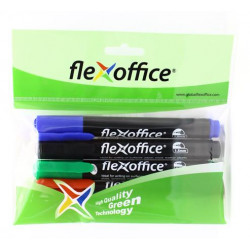Alkoholos marker, 1,5 mm, kúpos, FLEXOFFICE "PM03", 4 különböző szín Alkoholos marker, 1,5 mm, kúpos, FLEXOFFICE "PM03", 4 különböző szín
