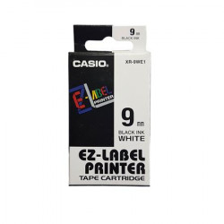 Feliratozógép szalag, 6 mm x 8 m, CASIO, fehér-fekete Feliratozógép szalag, 6 mm x 8 m, CASIO, fehér-fekete