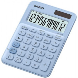 Számológép, asztali, 10 számjegy, CASIO "MS 20UC", világoskék Számológép, asztali, 10 számjegy, CASIO "MS 20UC", világoskék