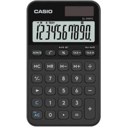 Zsebszámológép, 10 számjegy, CASIO "SL 310 YC", fekete