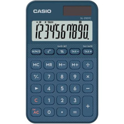 Zsebszámológép, 10 számjegy, CASIO "SL 310 YC" kék