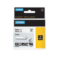 Feliratozógép szalag, vinil, 9 mm x 5,5 m, DYMO "Rhino", fehér-fekete Feliratozógép szalag, vinil, 9 mm x 5,5 m, DYMO "Rhino", fehér-fekete
